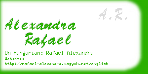 alexandra rafael business card